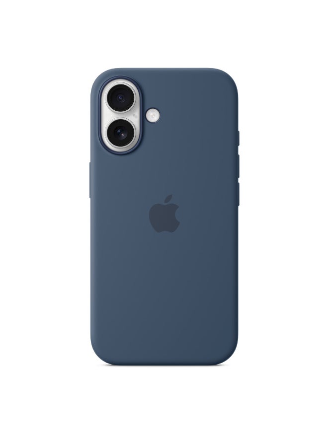 Apple iPhone 16 Silicone Case With MagSafe - Denim - Image 4