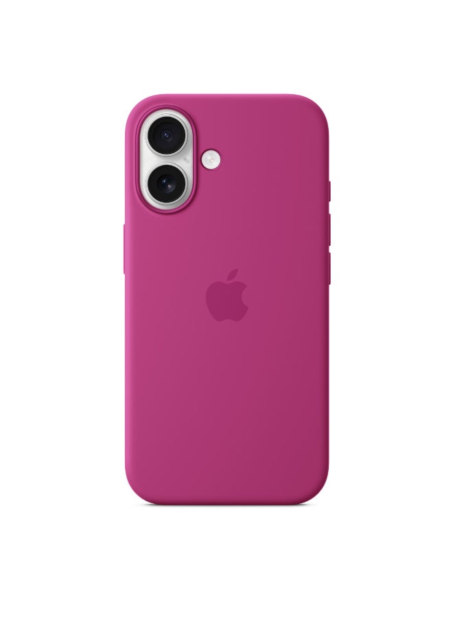 Apple - iPhone 16 Silicone Case With MagSafe - Fuchsia - Image 1
