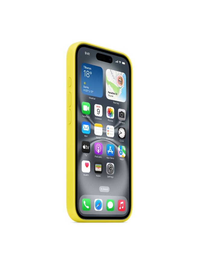Apple - iPhone 16 Silicone Case With MagSafe - Star Fruit - Image 1