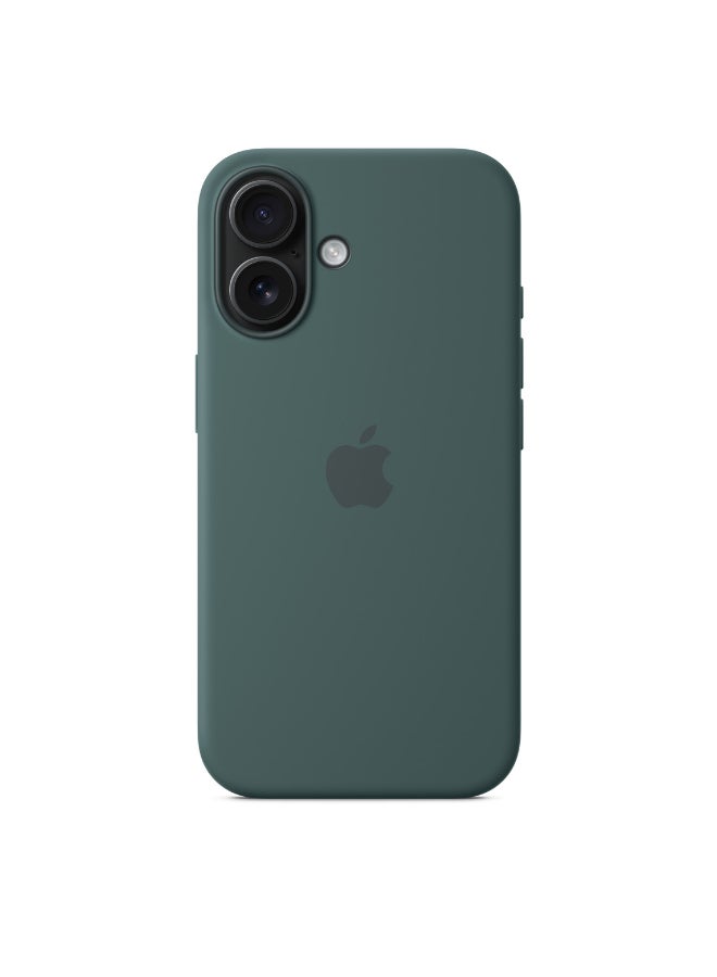 Apple - iPhone 16 Silicone Case With MagSafe - Lake Green - Image 1