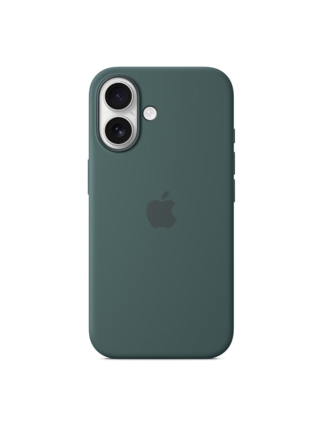 Apple - iPhone 16 Silicone Case With MagSafe - Lake Green - Image 1