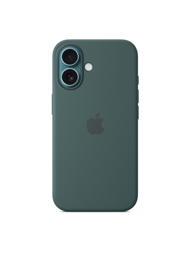 Apple - iPhone 16 Silicone Case With MagSafe - Lake Green - Image 1