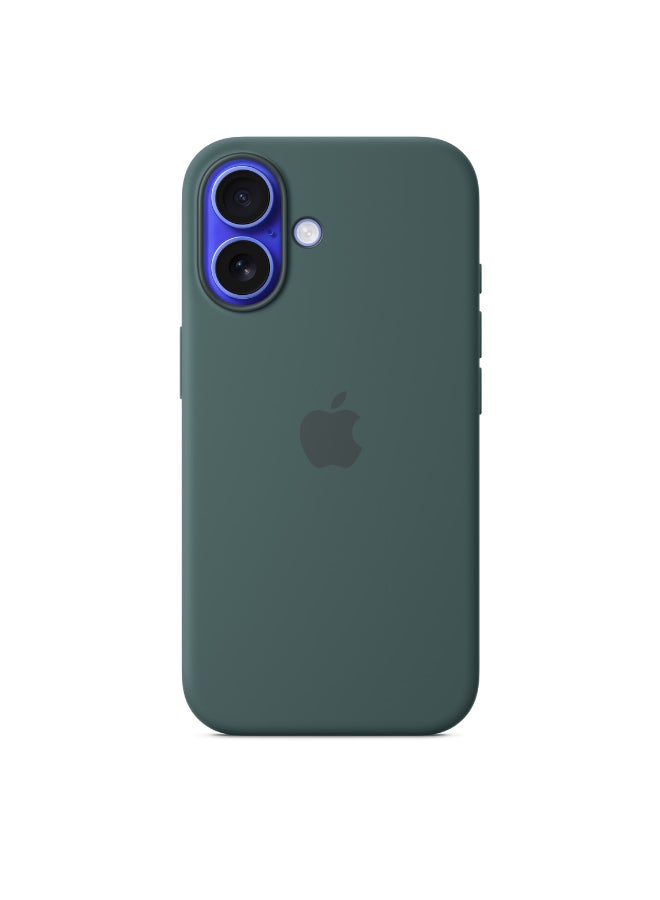 Apple iPhone 16 Silicone Case With MagSafe - Lake Green - Image 1