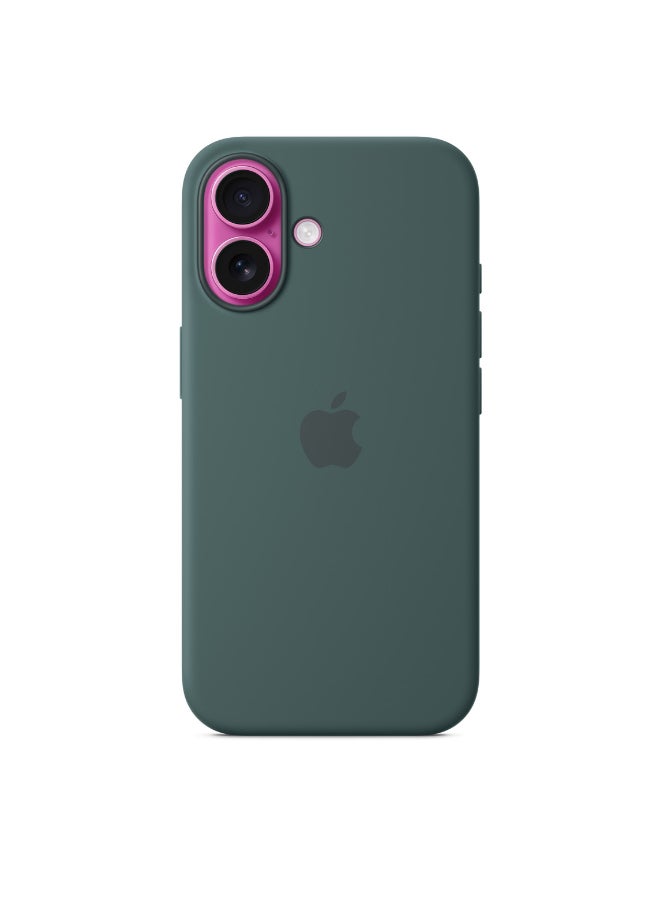 Apple iPhone 16 Silicone Case With MagSafe - Lake Green - Image 3