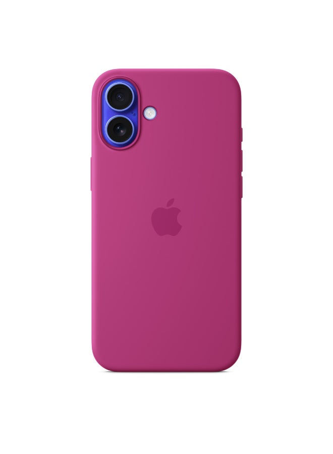 Apple - iPhone 16 Plus Silicone Case With MagSafe - Fuchsia - Image 1