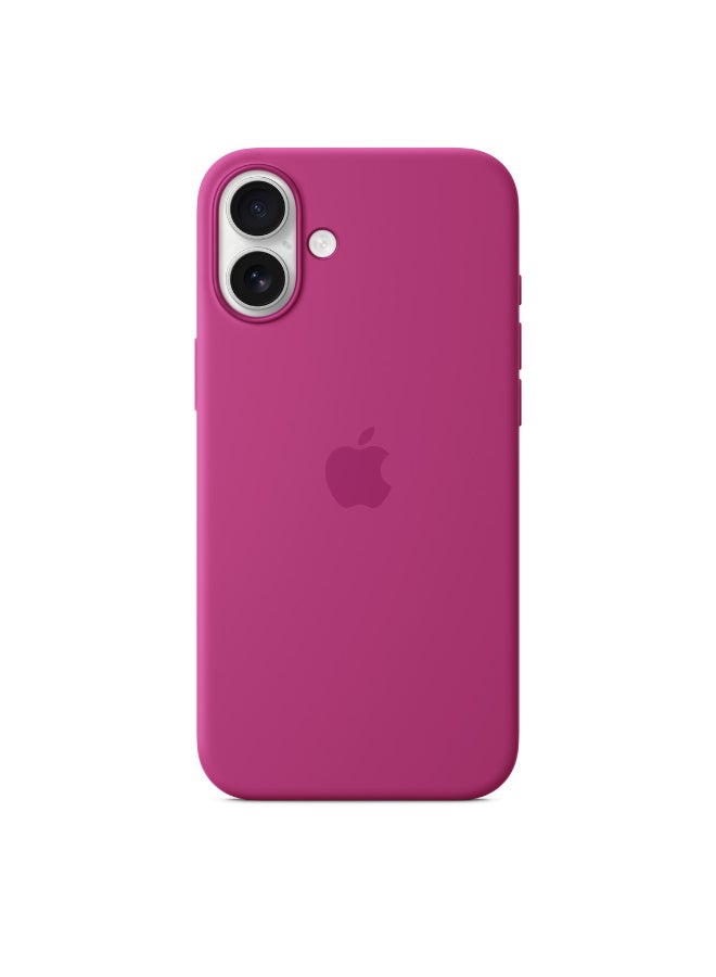 Apple - iPhone 16 Plus Silicone Case With MagSafe - Fuchsia - Image 1