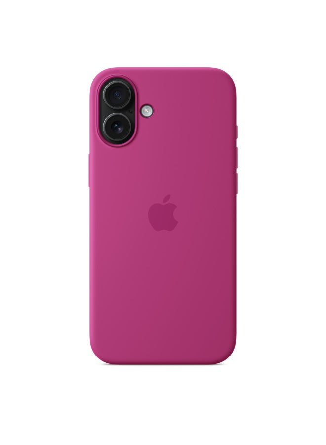 Apple - iPhone 16 Plus Silicone Case With MagSafe - Fuchsia - Image 1