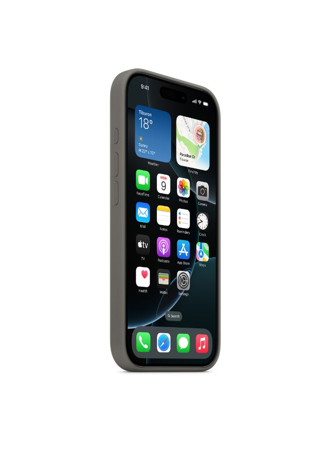 ابل  جراب سيليكون لجهاز iPhone 16 Pro مزود بخاصية MagSafe - - Image 5