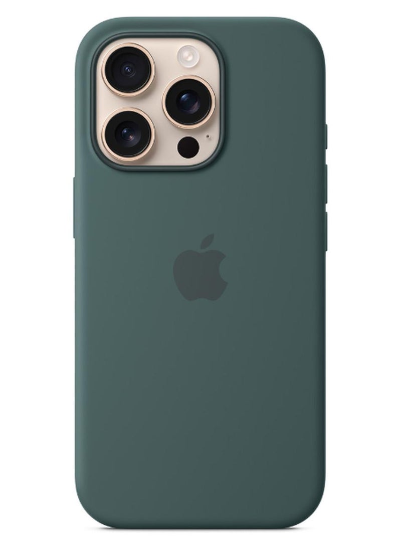 Apple iPhone 16 Pro Silicone Case With MagSafe - Lake Green - Image 1