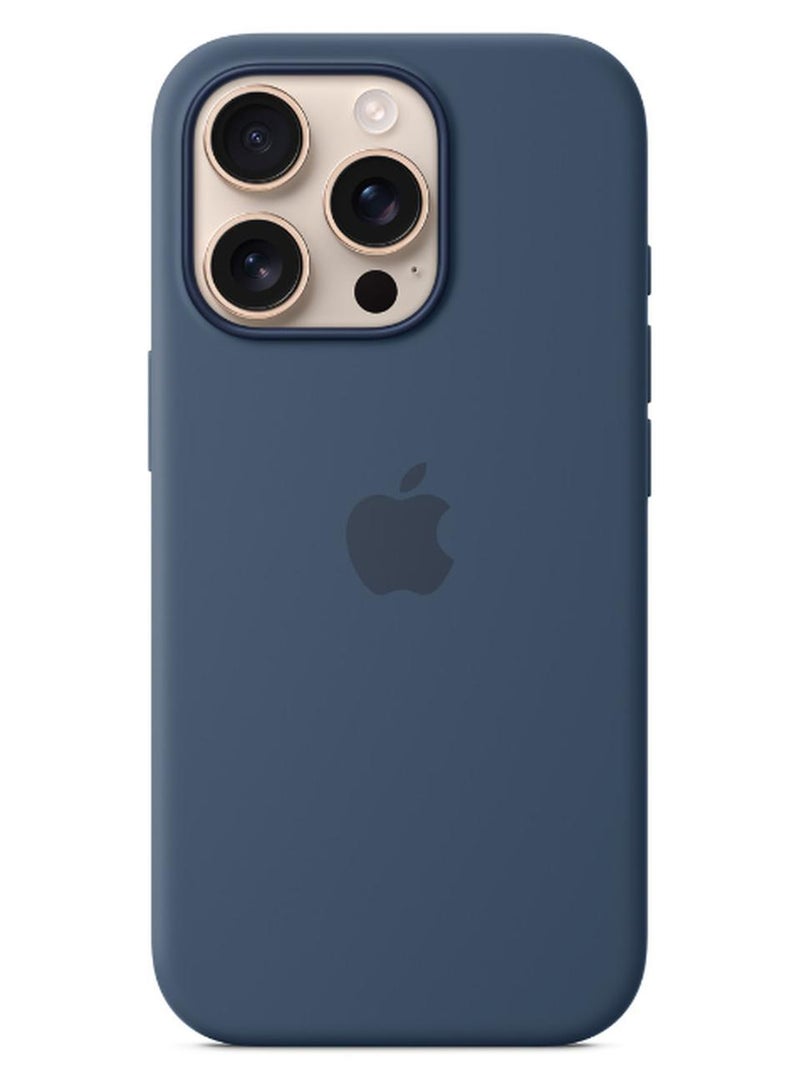 Apple iPhone 16 Pro Max Silicone Case With MagSafe - Denim - Image 1