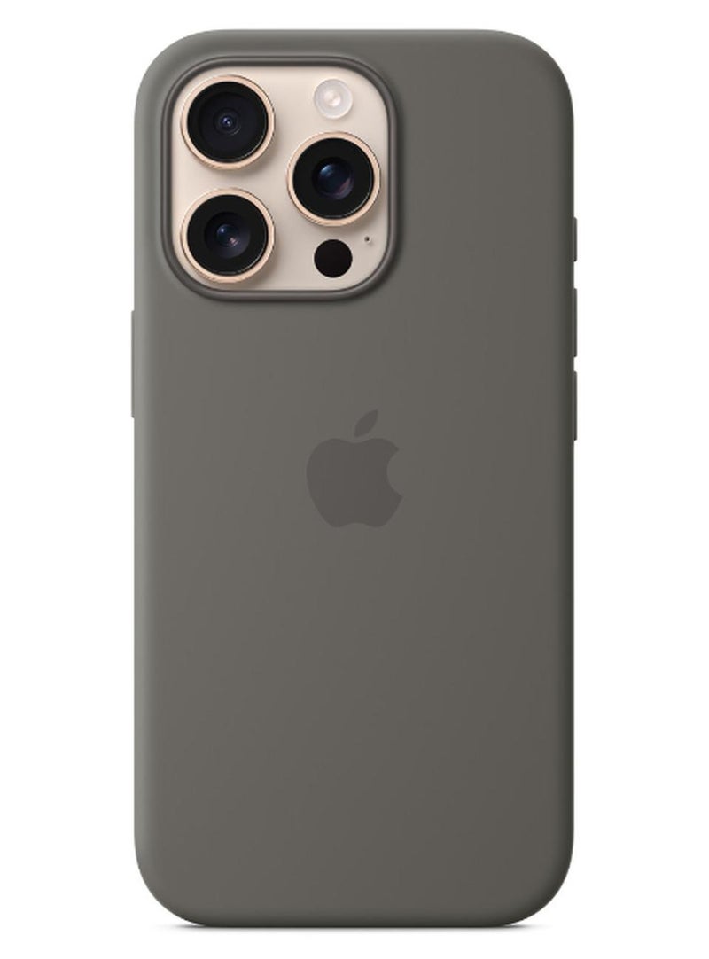 ابل  جراب سيليكون لهاتف iPhone 16 Pro Max مزود بتقنية MagSafe - - Image 1