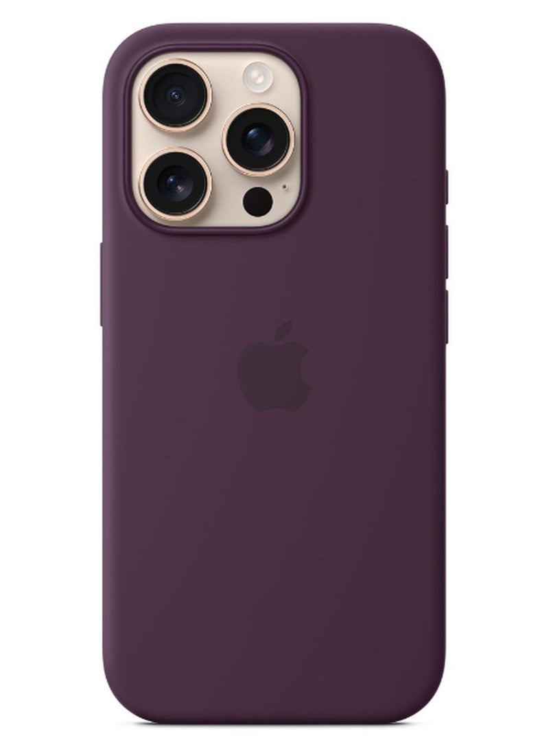 Apple iPhone 16 Pro Max Silicone Case With MagSafe - Plum - Image 1
