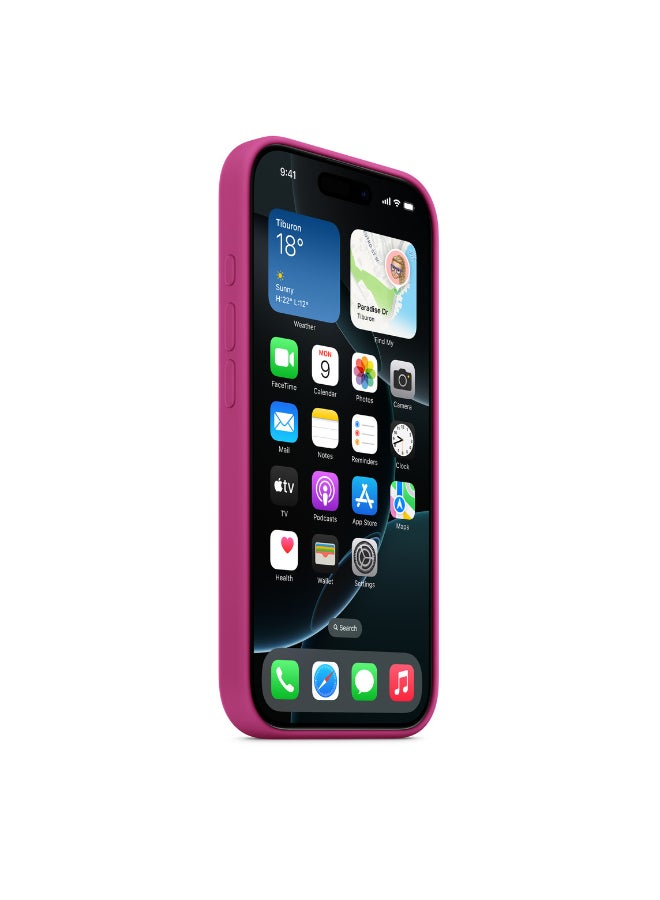 ابل  جراب سيليكون لهاتف iPhone 16 Pro Max مزود بتقنية MagSafe - - Image 5