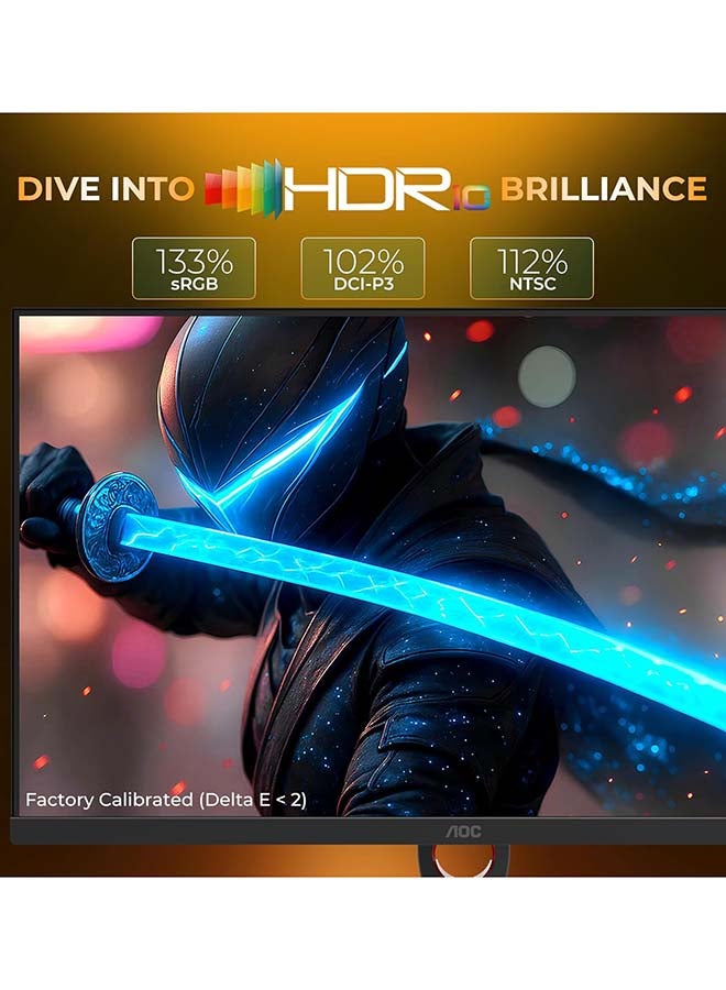 AOC 23.8" Inch 24G11E Gaming Monitor Full HD 1920x1080, HDR10, IPS Panel Type, 180Hz Refresh Rate, 0.5ms Response Time, Adaptive Sync Technology, Support 120Hz PS5 / Xbox Series X | Black & Red - Image 5