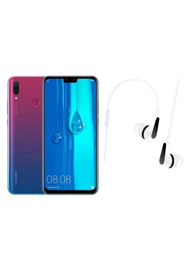 HUAWEI - Y9(2019) Dual SIM Aurora Purple 6GB RAM 128GB 4G LTE+Free Gift Gaming Earphone With Extra Bass - Image 1