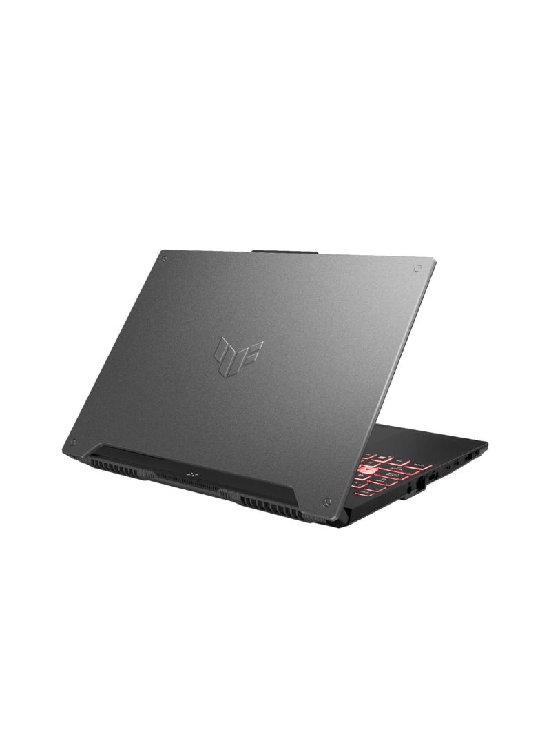 ASUS - ASUS TUF Gaming A15 FA507NUR-LP007W R7 7435HS-16GB-SSD 512GB-RTX4050-15.6 Inch FHD 144Hz-Win11-Jaeger Gray English/Arabic Jaeger Gray - Image 1