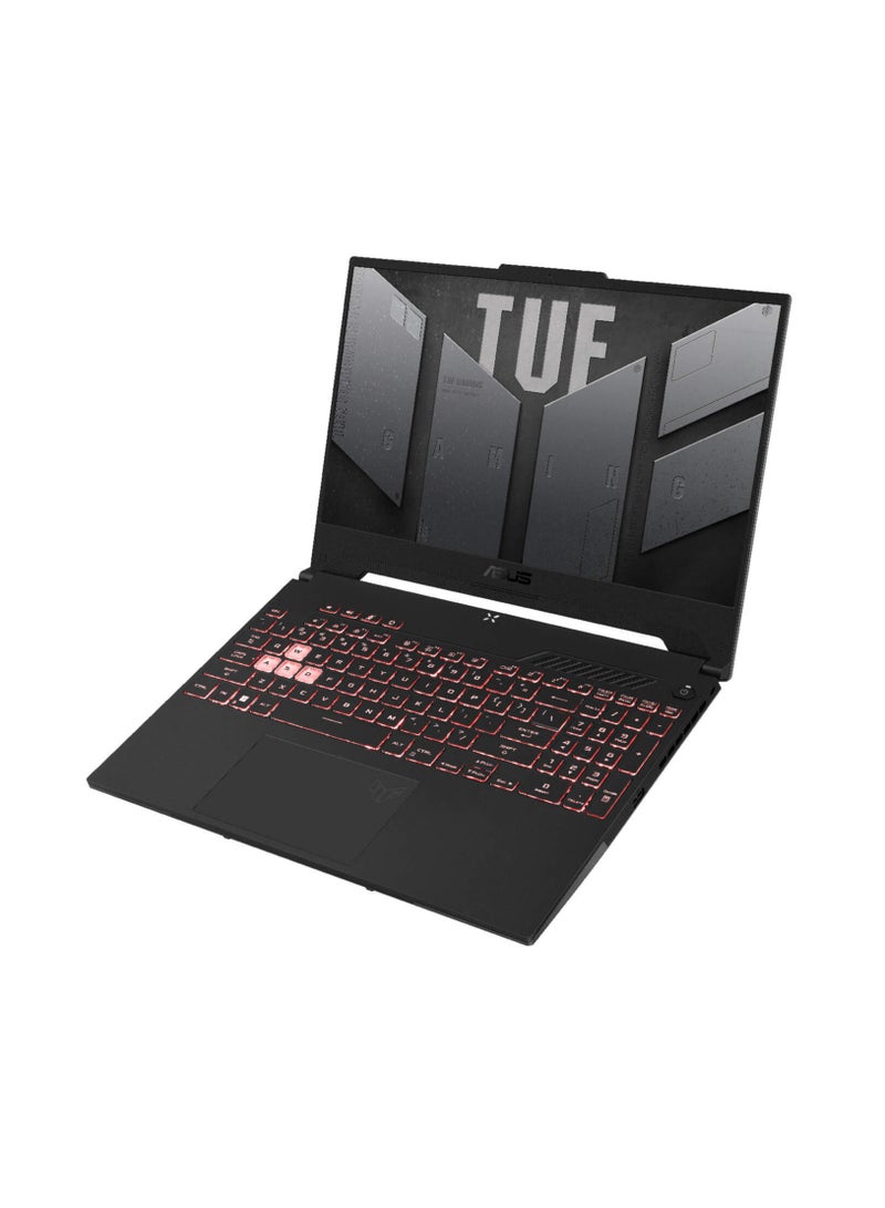 ASUS - ASUS TUF Gaming A15 FA507NUR-LP007W R7 7435HS-16GB-SSD 512GB-RTX4050-15.6 Inch FHD 144Hz-Win11-Jaeger Gray English/Arabic Jaeger Gray - Image 1
