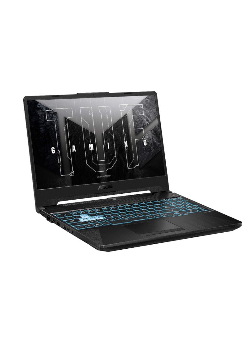 ASUS - ASUS TUF GAMING FA506NCR-HN007W R7 7435HS, 8GB RAM, 512GB SSD, NVIDIA RTX 3050, 15.6 INCH FHD, WIN 11, Jaeger Gray English/Arabic Graphite Black - Image 1