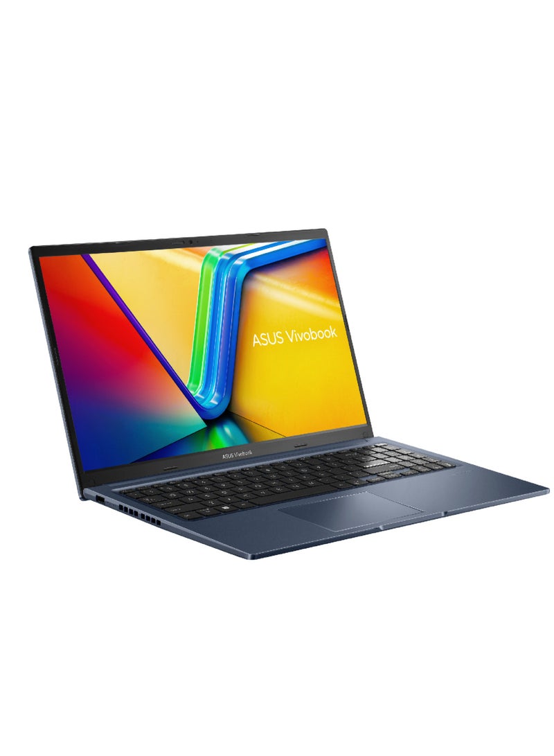 ASUS - ASUS Vivobook 15 X1502ZA-BQ007W (Upgraded Version) Laptop Intel Ci7 12700H 8GB RAM 512GB SSD 15.6â€ FHD Intel UHD Graphics Win11 Quiet Blue â€“ 90NB0VX1-M036B0 English/Arabic Quiet Blue - Image 1
