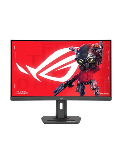 ROG Strix XG27WCS USB Type-C Gaming Monitor – 27-inch 2560x1440, Curved, 180Hz (Above 144Hz), 1ms (GTG), Fast VA, Extreme Low Motion Blur Sync, USB Type-C, FreeSync, DisplayWidget Center, tripod socket, HDR Black