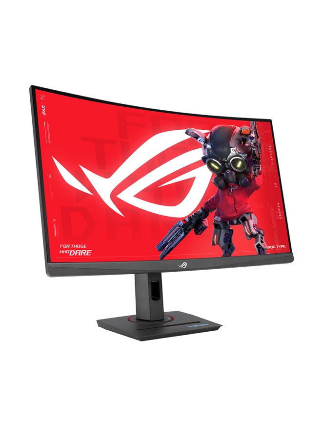 ROG Strix XG27WCS USB Type-C Gaming Monitor – 27-inch 2560x1440, Curved, 180Hz (Above 144Hz), 1ms (GTG), Fast VA, Extreme Low Motion Blur Sync, USB Type-C, FreeSync, DisplayWidget Center, tripod socket, HDR Black