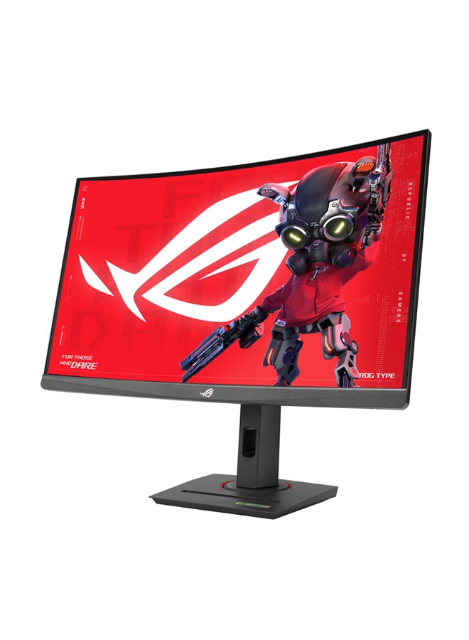 ROG Strix XG27WCS USB Type-C Gaming Monitor – 27-inch 2560x1440, Curved, 180Hz (Above 144Hz), 1ms (GTG), Fast VA, Extreme Low Motion Blur Sync, USB Type-C, FreeSync, DisplayWidget Center, tripod socket, HDR Black