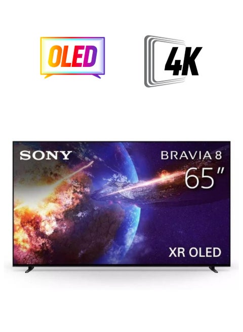 تلفزيون ذكي 4K HDR BRAVIA 8 مقاس 65 بوصة من Google 120 هرتز