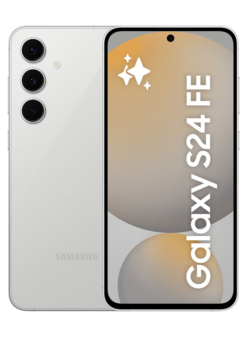 سامسونج جالكسي S24 FE ثنائي الشريحة باللون الرمادي 8 جيجا رام 256 جيجا 5G - نسخة الشرق الأوسط - Image 1