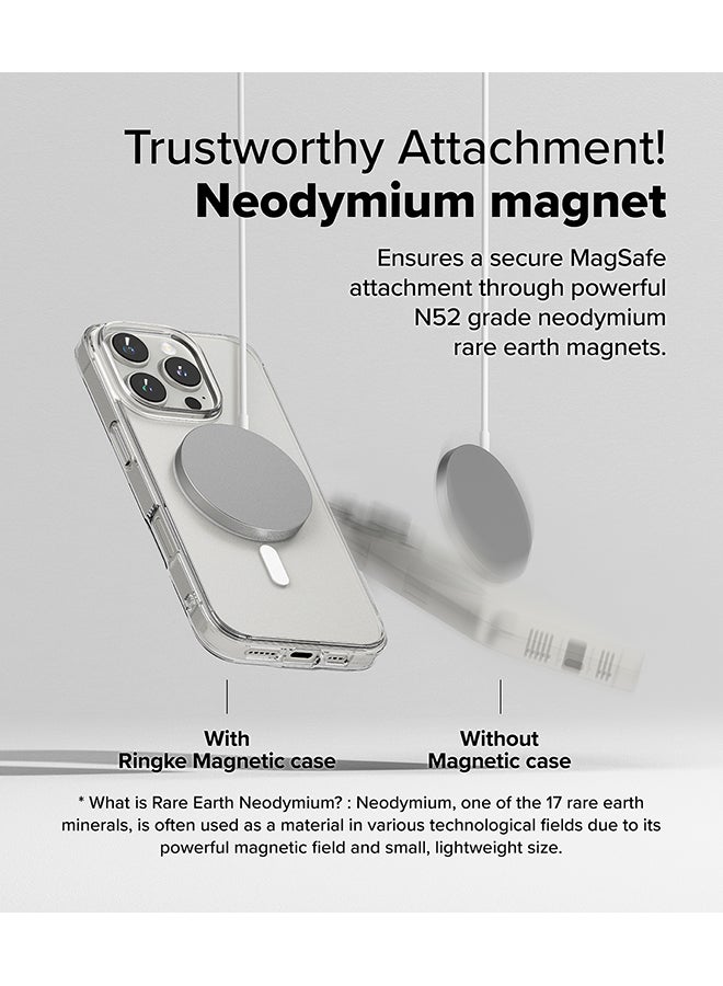 Ringke Fusion Magnetic Case For iPhone 16 Pro Max Case Cover , Anti-Fingerprint Rugged Shockproof Protective Phone Cover- Matte Clear - Image 5