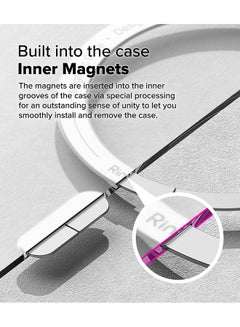 Ringke Fusion Magnetic Case For iPhone 16 Pro Max Case Cover , Anti-Fingerprint Rugged Shockproof Protective Phone Cover- Matte Clear  - Image 4