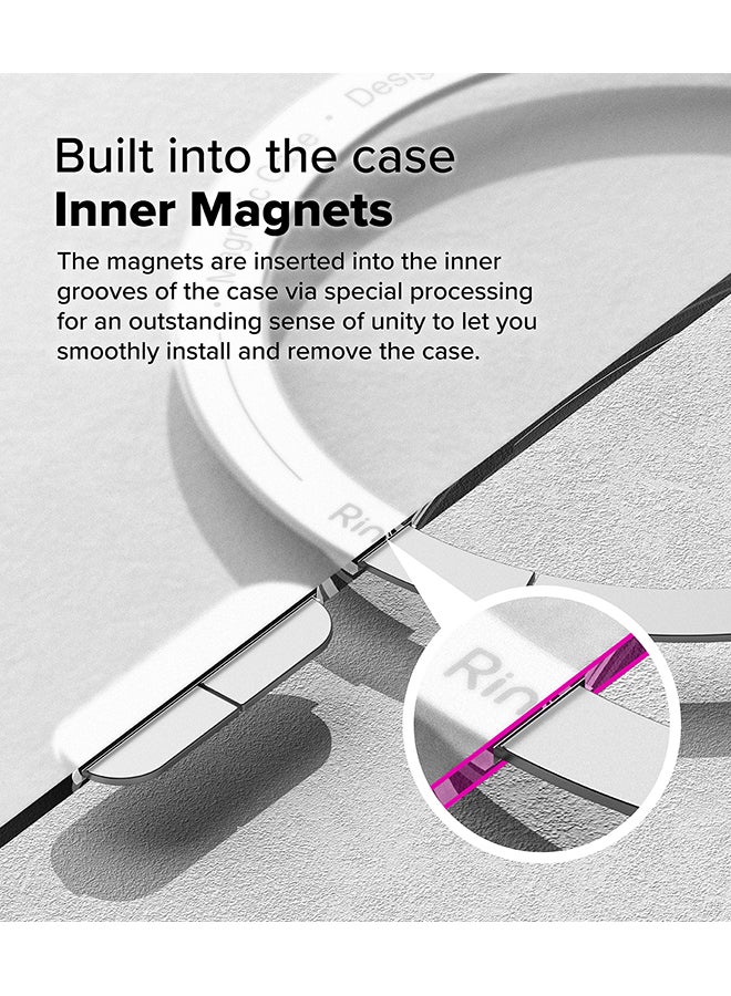 Ringke Fusion Magnetic Case For iPhone 16 Pro Max Case Cover , Anti-Fingerprint Rugged Shockproof Protective Phone Cover- Matte Clear - Image 4