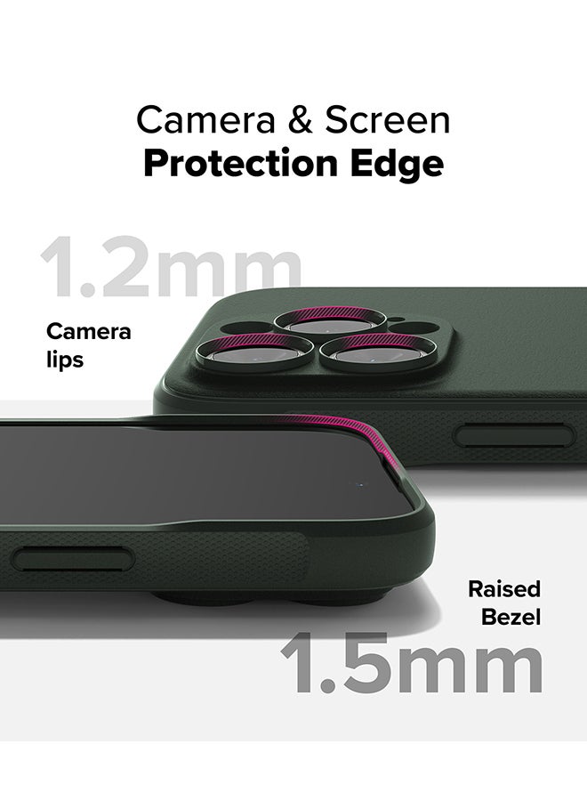 Ringke Onyx Case For iPhone 16 Pro Max, Enhanced Grip Tough Flexible TPU Shockproof Rugged TPU Bumper Drop Protection Phone Cover - Dark Green - Image 5