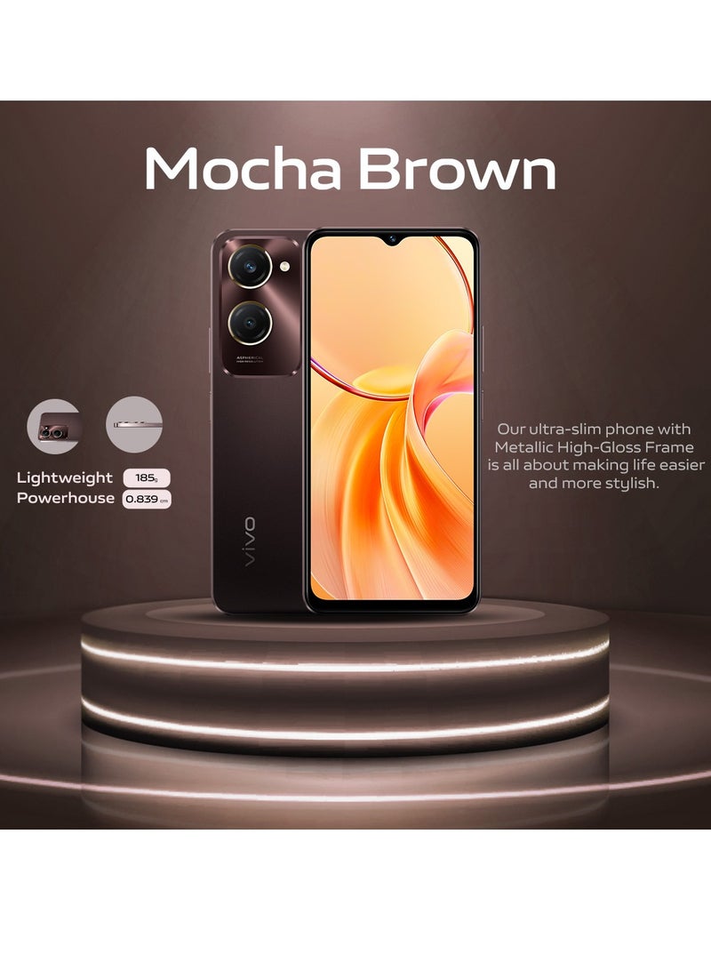 vivo - Y28s 5G Dual SIM Mocha Brown 6GB RAM 128GB With TWS - Middle East Version - Image 1