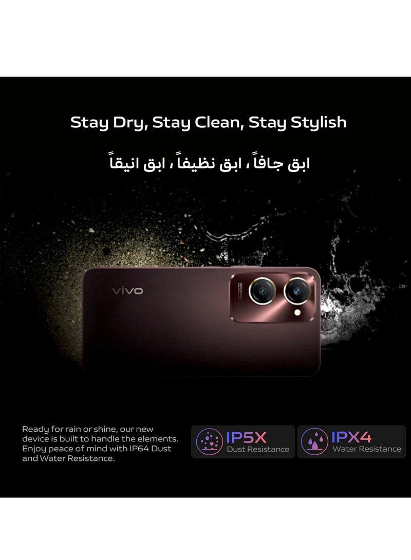 vivo - Y28s 5G Dual SIM Mocha Brown 6GB RAM 128GB With TWS - Middle East Version - Image 1