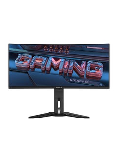 GIGABYTE MO34WQC2 Gaming Monitor, 34" 2K WQHD OLED Display, 240Hz Refresh Rate, 0.03ms (GtG) Response Time, Tactical Switch, KVM, Eagle Eye, 1800R Curvature, MO34WQC2 EK1 Black  - Image 1