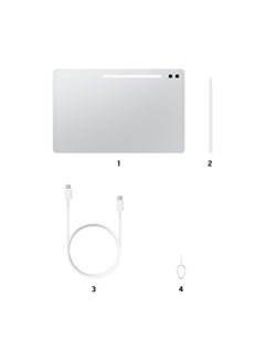 Samsung Galaxy Tab S10 Ultra Platinum Silver 12GB RAM 512GB 5G - Middle East Version  - Image 4