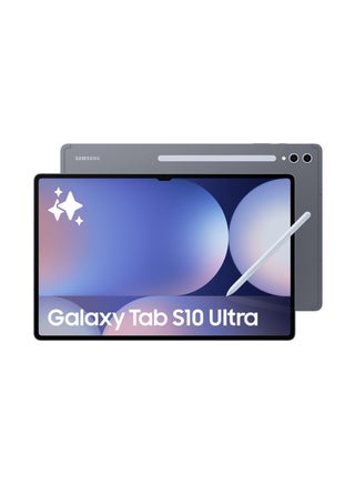 جهاز Galaxy Tab S10 Ultra Moonstone باللون الرمادي، وذاكرة الوصول العشوائي (RAM) سعة 12 جيجابايت، وسعة التخزين 256 جيجابايت، ويدعم تقنية 5G - إصدار الشرق الأوسط - pnsku/N70108975V/45/_/1730782517/31a2a31c-fc9f-4a1a-8426-a3df71681d86