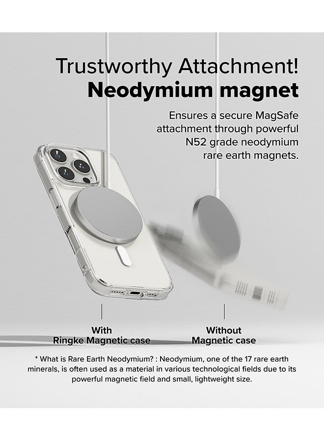 Ringke Fusion Magnetic Case For iPhone 16 Pro Case Cover [Strong Magnet] Anti-Fingerprint Rugged Shockproof Protective Phone Cover- Clear - Image 5