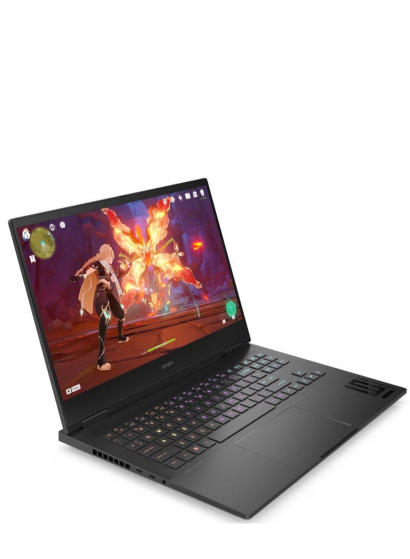Omen 16 Gaming Laptop 16.1" QHD 240Hz Display Core i9-14900HX, 32GB, 2TB SSD, NVIDIA GeForce RTX4080 12GB Graphics RGB Backlit Eng Key WIN11, With HyperX Cloud II Core Wireless Headset English Shadow Black