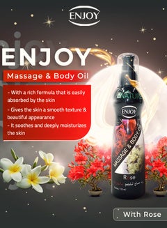 إنجوي Enjoy Rose Massage Oil 175 ML  - Image 3