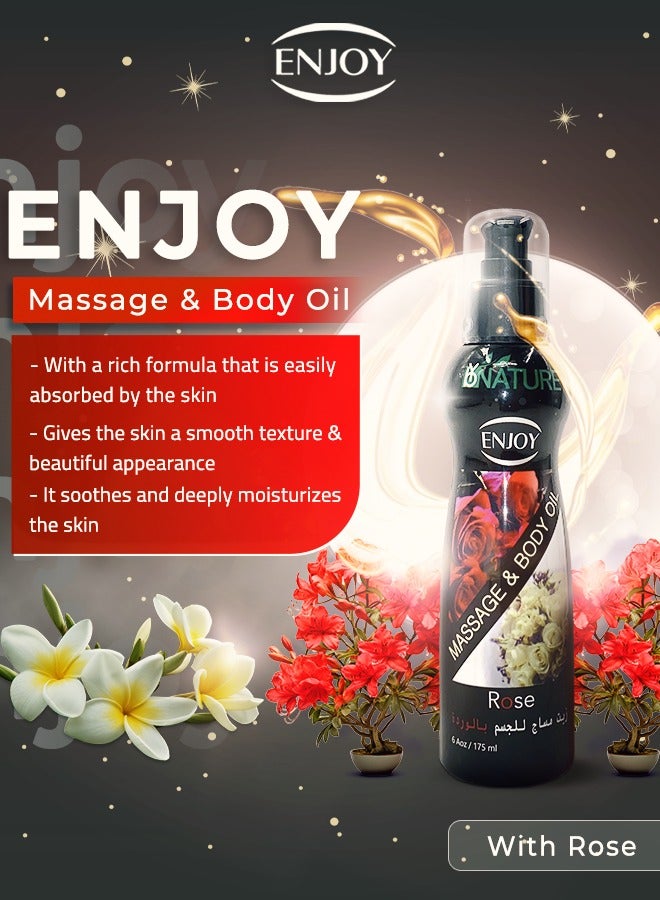 ENJOY Enjoy Rose Massage Oil 175 ML  - Image 3