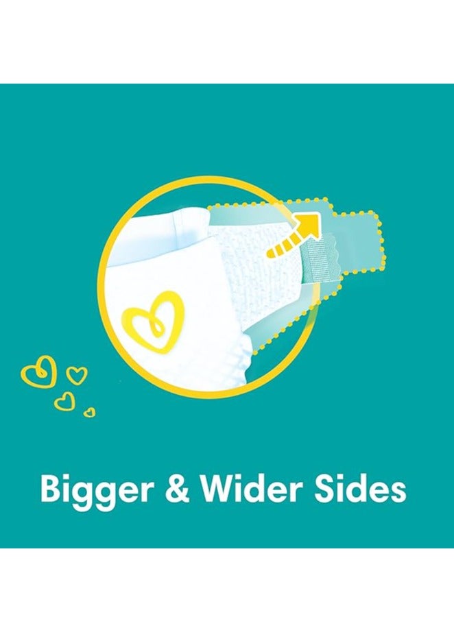 بامبرز Baby-Dry Taped Diapers Aloe Vera Lotion Dual Leak Guards 9-14 kg Capacity Size 4-Pack of 76 - Image 5