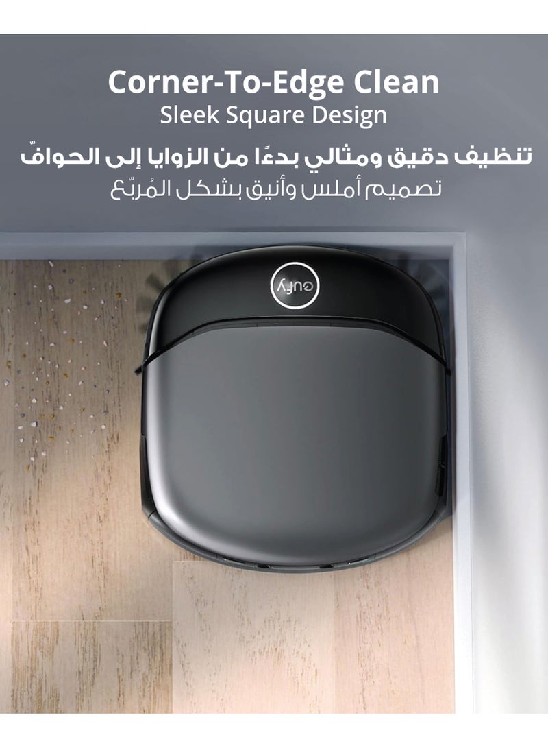 إيوفي Omni S1 Pro, Robot Vacuum Cleaner with Mop, Always Clean Mop, 8000 Pa, Obstacle Avoidance, Corner-to-Edge Deep Cleaning and Lift Mop, Auto Mop Washing & Drying, Detergent Dispenser 220 W T2080 Black  - Image 5
