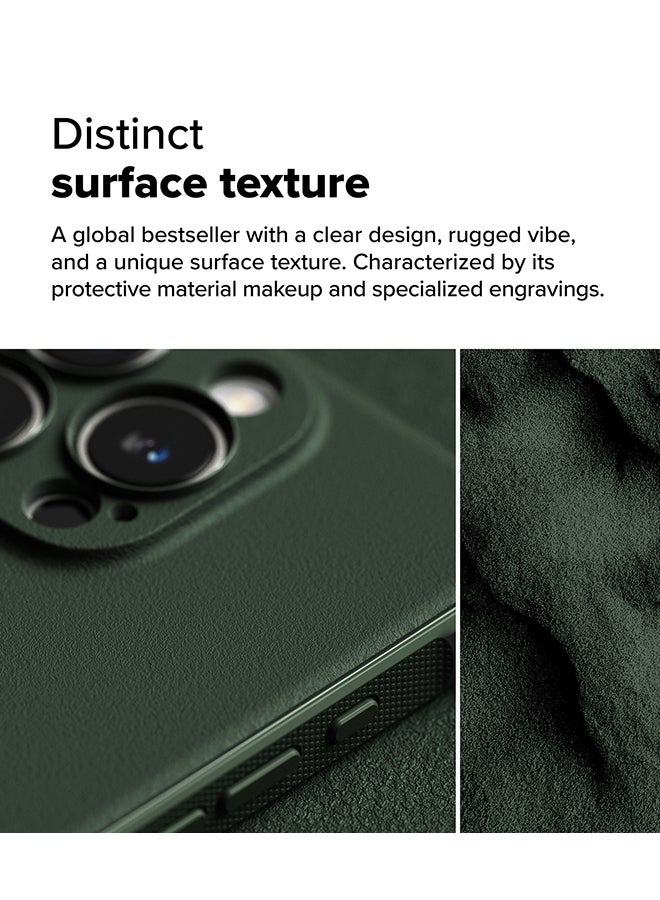 Ringke Onyx Case For iPhone 16 Pro, Enhanced Grip Tough Flexible TPU Shockproof Rugged TPU Bumper Drop Protection Phone Cover - Dark Green - Image 3
