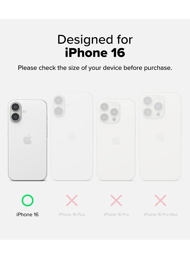 Ringke Onyx Case For iPhone 16, Enhanced Grip Tough Flexible TPU Shockproof Rugged TPU Bumper Drop Protection Phone Cover [ Designed for iPhone 16 ]- Mint - Image 2