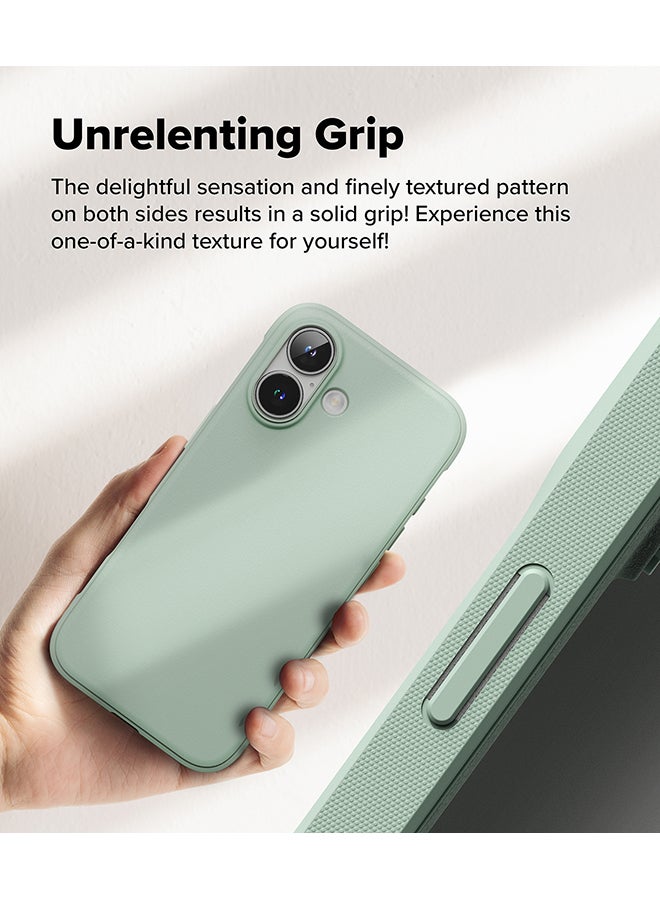 Ringke Onyx Case For iPhone 16, Enhanced Grip Tough Flexible TPU Shockproof Rugged TPU Bumper Drop Protection Phone Cover [ Designed for iPhone 16 ]- Mint - Image 4