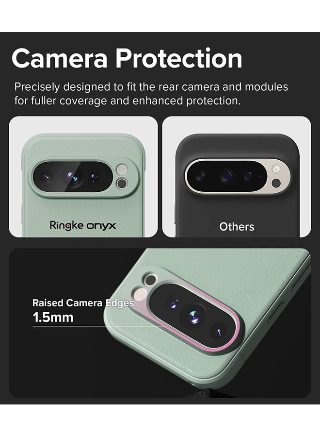 Ringke Onyx Case For Google Pixel 9 Pro, Enhanced Grip Tough Flexible TPU Shockproof Rugged TPU Bumper Drop Protection Phone Cover - Mint  - Image 4
