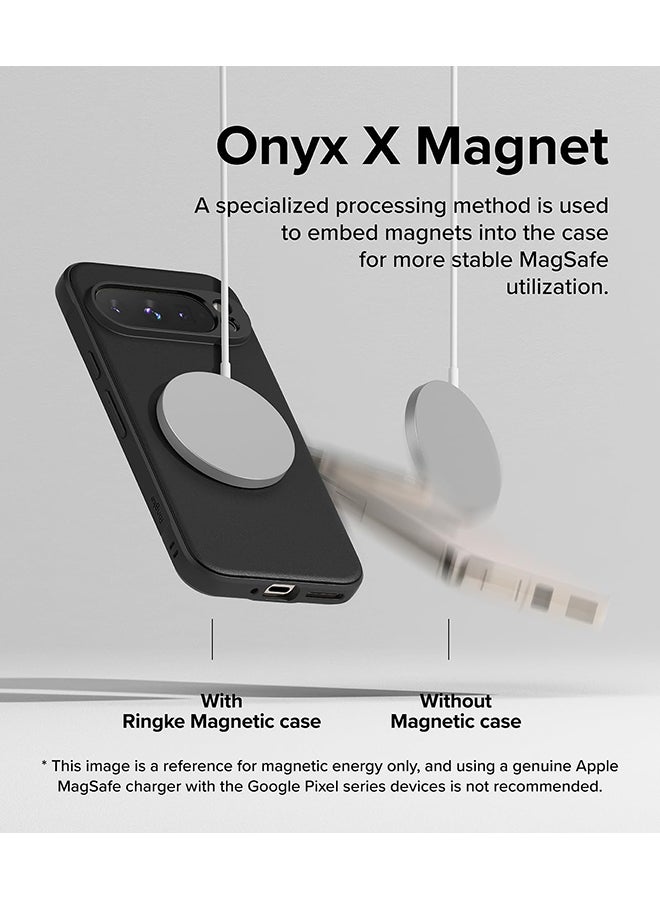 Ringke Onyx Magnetic Case For Google Pixel 9 Pro XL, Enhanced Grip Tough Flexible TPU Shockproof Rugged TPU Bumper Drop Protection Phone Cover - Black - Image 4