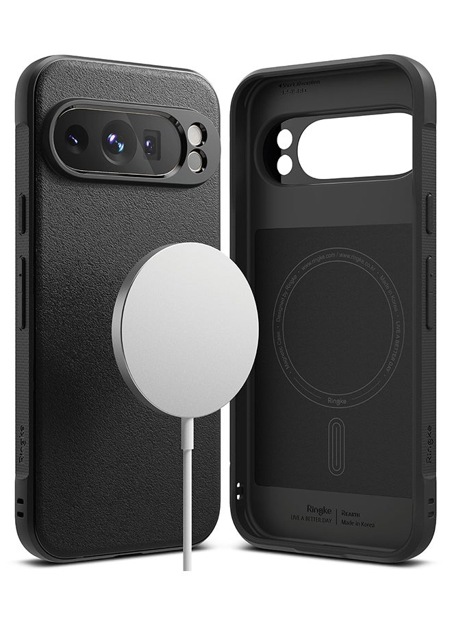 Ringke Onyx Magnetic Case For Google Pixel 9 Pro XL, Enhanced Grip Tough Flexible TPU Shockproof Rugged TPU Bumper Drop Protection Phone Cover - Black - Image 1