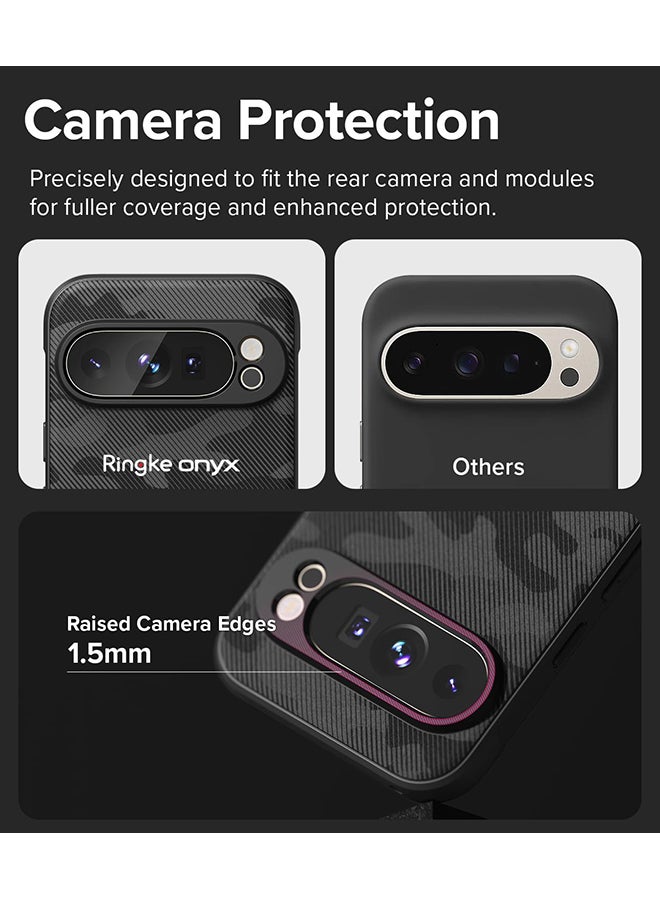Ringke Onyx Case For Google Pixel 9 Pro XL, Enhanced Grip Tough Flexible TPU Shockproof Rugged TPU Bumper Drop Protection Phone Cover - Camo Black  - Image 4